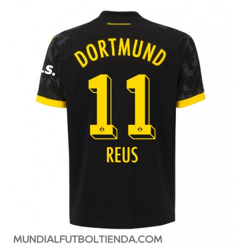 Camiseta Borussia Dortmund Marco Reus #11 Segunda Equipación Replica 2023-24 para mujer mangas cortas